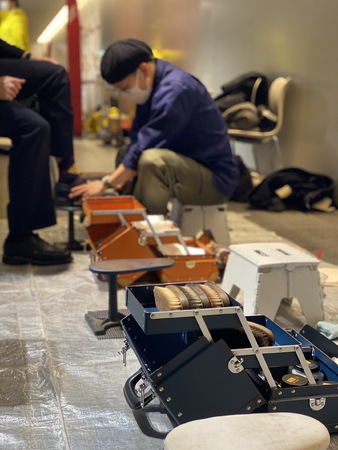 BHS street shoeshine（靴磨きイベント）